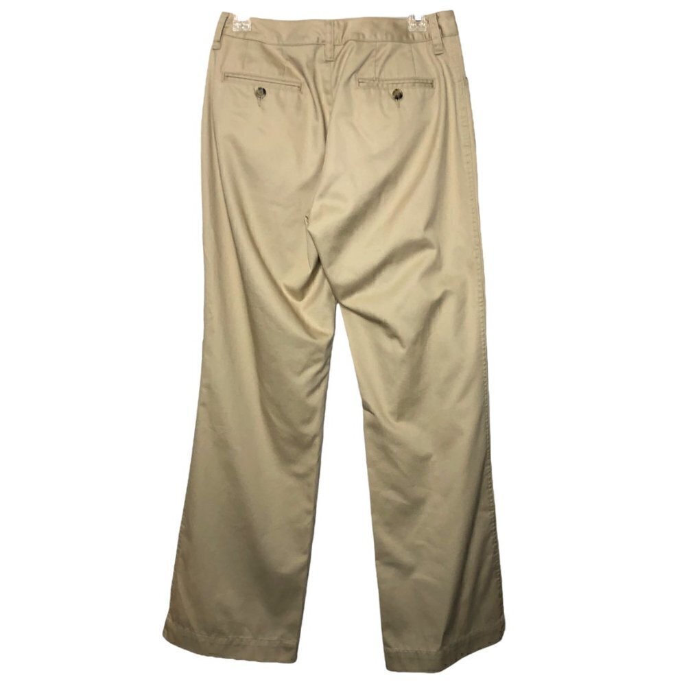 Eddie BAUER - Blakely Fit 100% Cotton Khaki Straight Leg Chino Pants - Size 4 - Picture 2 of 5